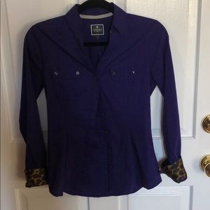 Express Purple The Essential Blouse size XS